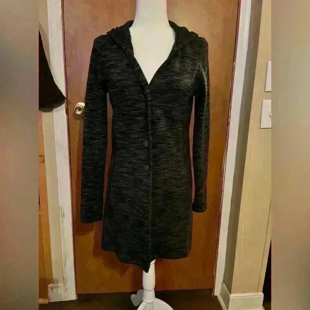 Kuhl Wool Blend Hooded Long Fleece Jacket Women’s size Small